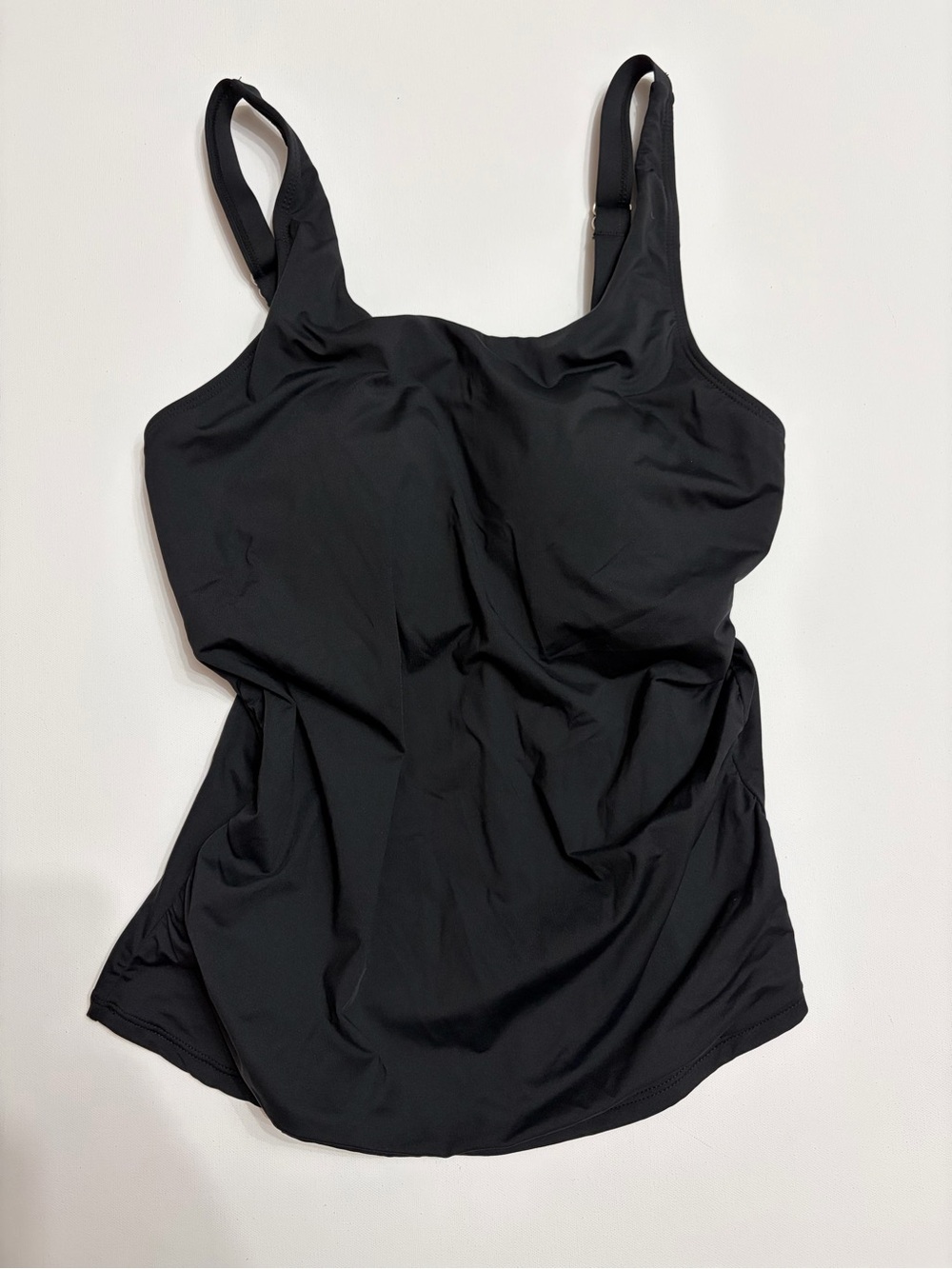 Classic Black Women’s Tankini Swim Top SZ L NWT casual swimwear summer resort